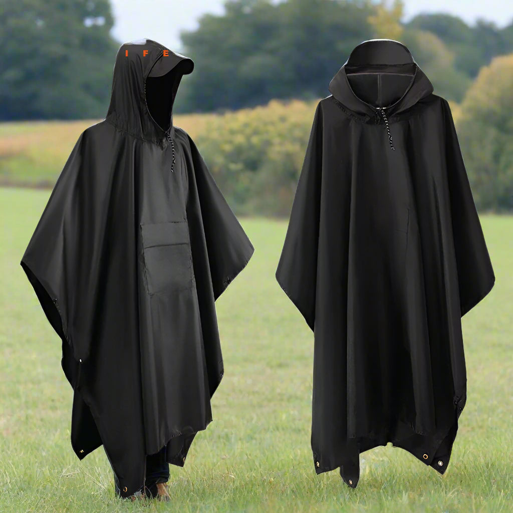 3 in 1 Waterproof Military Rain Poncho