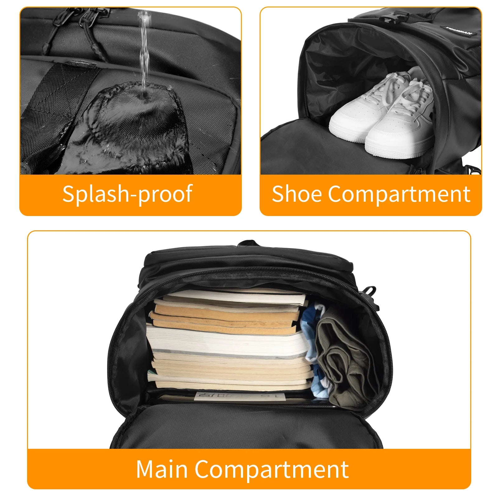 Multifunctional Waterproof Large Capacity Backpack - 40L