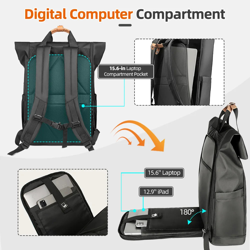 Commuter Rolltop With USB Port